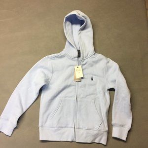 Polo Ralph Lauren Girls Periwinkle Blue Hoodie Size 8 Small